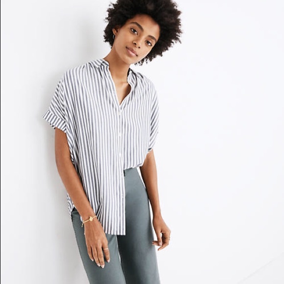 Madewell Tops - NWT Madewell Central Shirt in Ballard Stripe Sz M